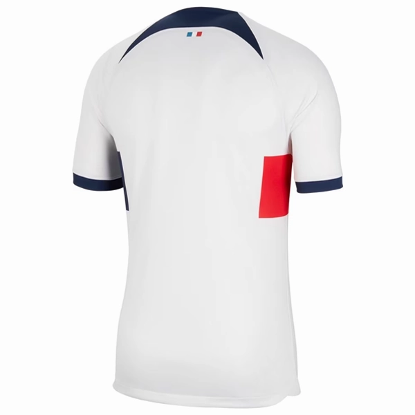Nike Paris Saint-Germain Away Jersey 23/24 (White/Midnight Navy) Sweat Wicking Technology Sweat Wicking Ribbing