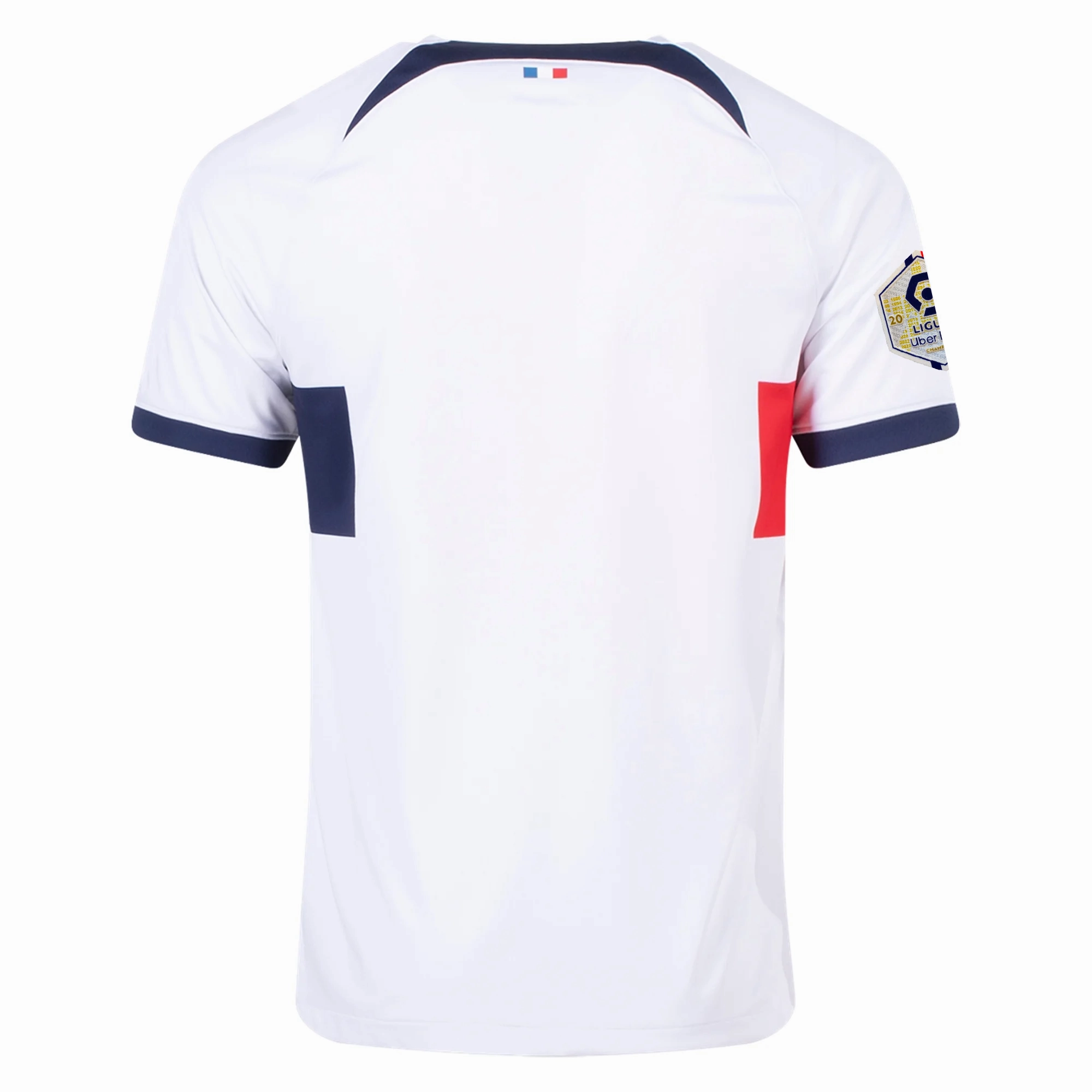Sport Ready Gear Comfort Optimized Lining Nike Paris Saint-Germain Away Jersey w/ Ligue 1 Patch 23/24 (White/Midnight Navy)