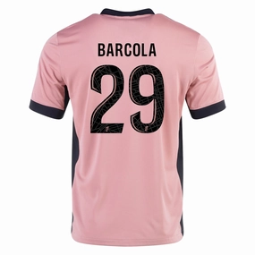 Stretch Comfort Nike Paris Saint-Germain Bradley Barcola Third Jersey 24/25 (Rust Pink/Black)