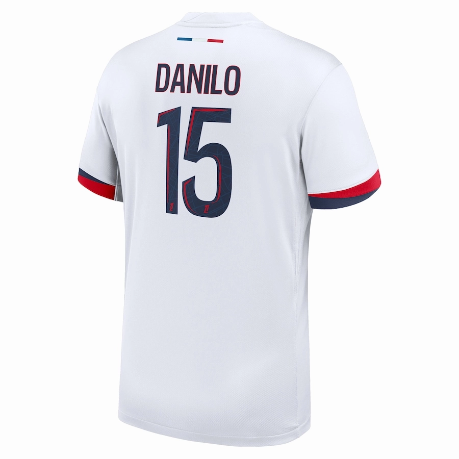 Multifunctional Performance Blend Nike Paris Saint-Germain Danilo Pereira Away Jersey 24/25 (White/Midnight Navy)