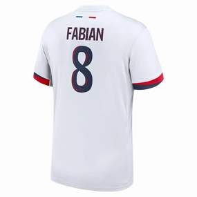 Nike Paris Saint-Germain Fabi??n Ruiz Away Jersey 24/25 (White/Midnight Navy) Air Control