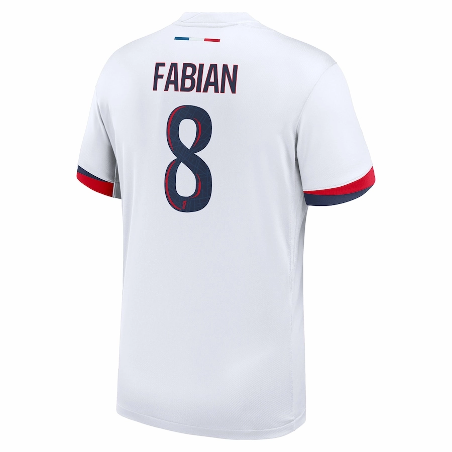 Nike Paris Saint-Germain Fabi??n Ruiz Away Jersey 24/25 (White/Midnight Navy) Air Control