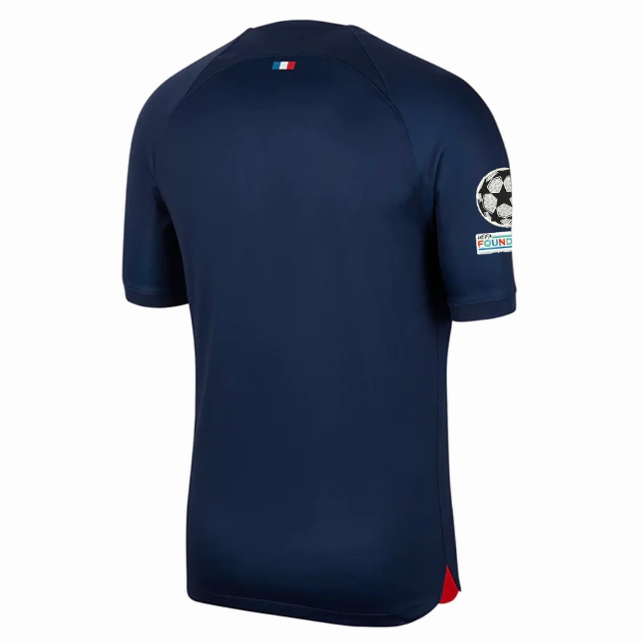 Bonded Seamless Nike Paris Saint-Germain Home Jersey w/ Champions League Patches 23/24 (Midnight Navy)