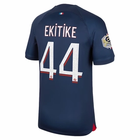 Nike Paris Saint-Germain Hugo Ekitik?? Home Jersey w/ Ligue 1 Champions Patch 23/24 (Midnight Navy) Functional Design Elasticated Waistband Design