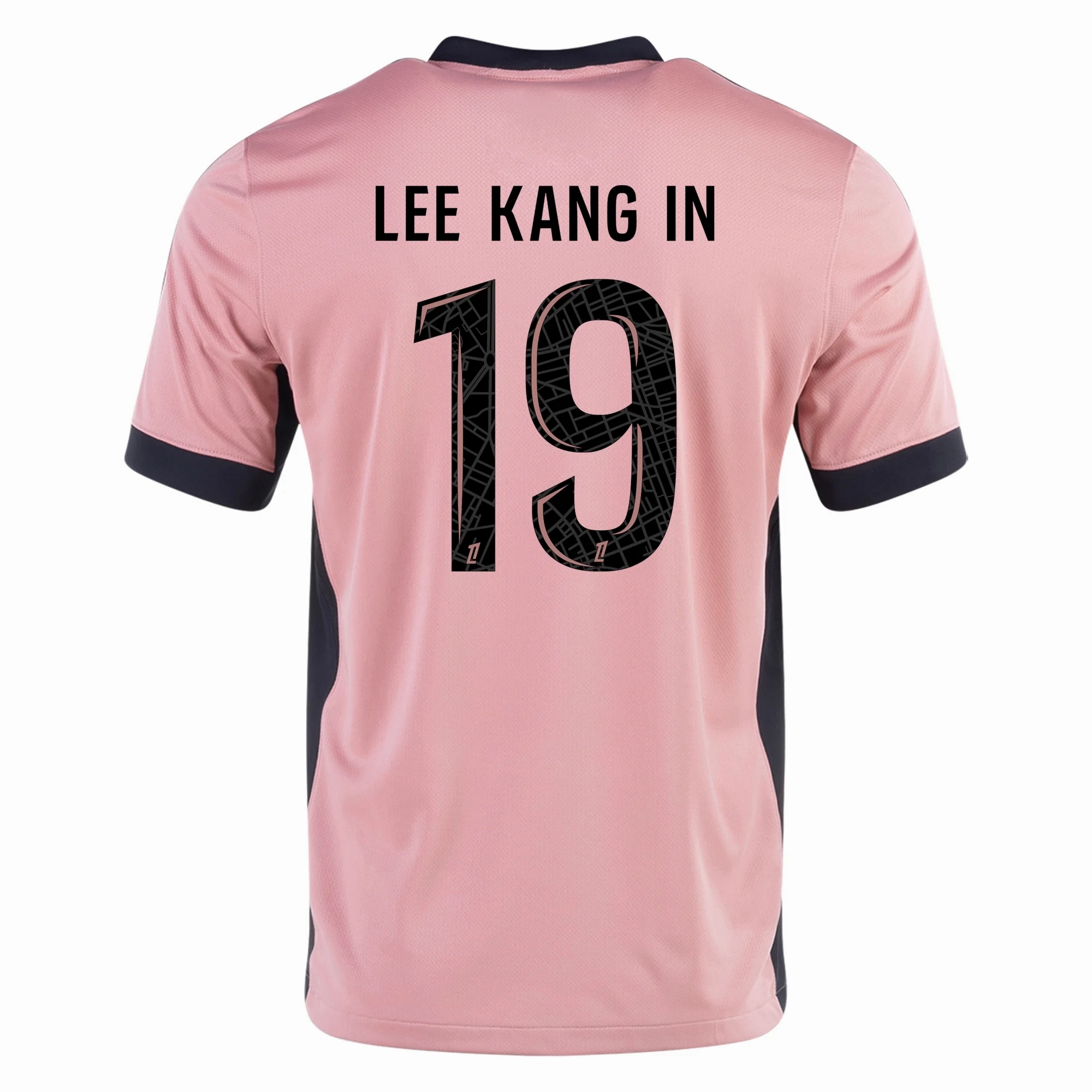 Flexible Hemline Garment Dyed Colorfastness Nike Paris Saint-Germain Lee Kang-in Third Jersey 24/25 (Rust Pink/Black)