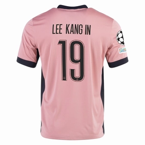 Wind Resistant Coating Nike Paris Saint-Germain Lee Kang-in Third Jersey w/ Champions League Patches 24/25 (Rust Pink/Black)