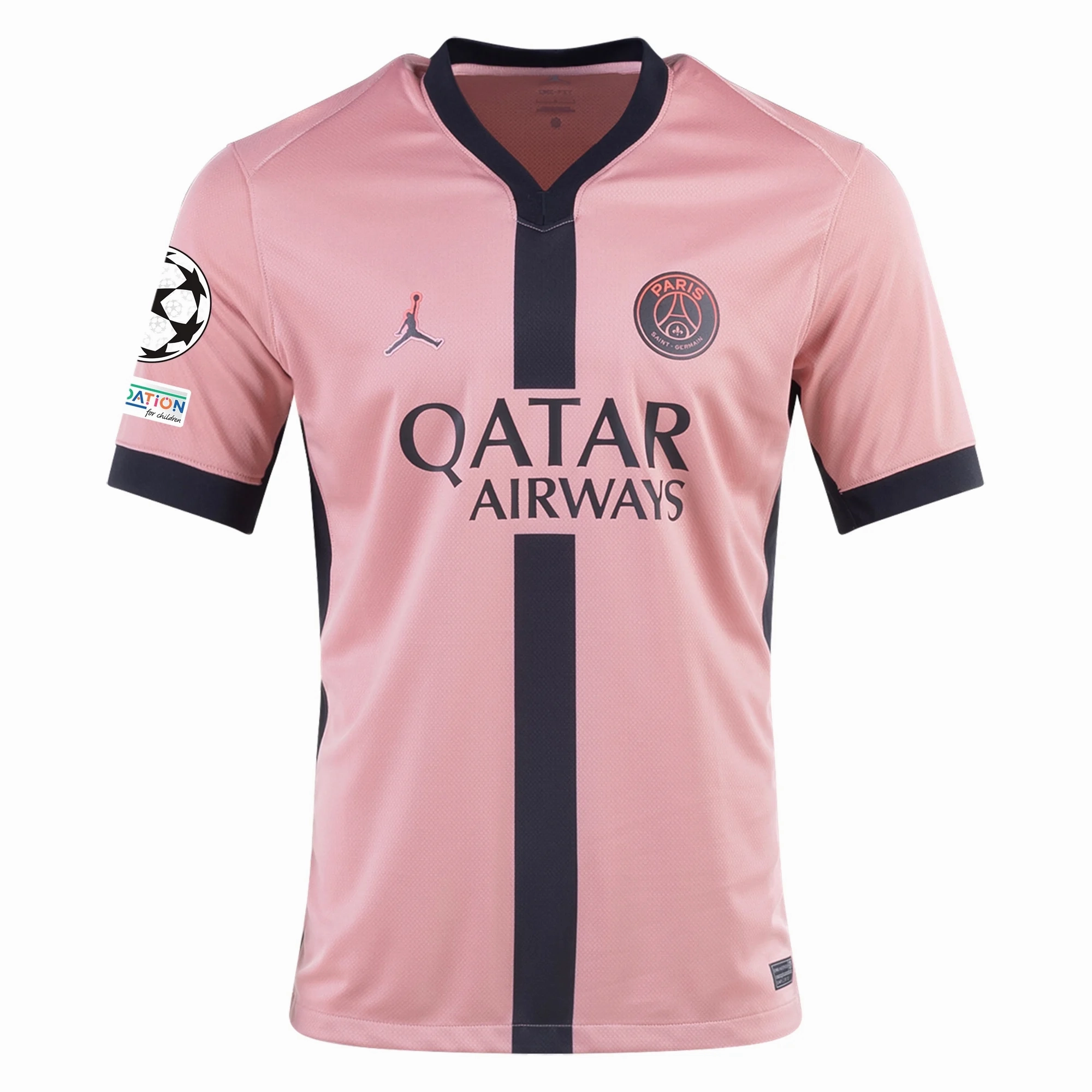 Lightweight Knit Comfort-Based Gear Nike Paris Saint-Germain Lee Kang-in Third Jersey w/ Champions League Patches 24/25 (Rust Pink/Black)
