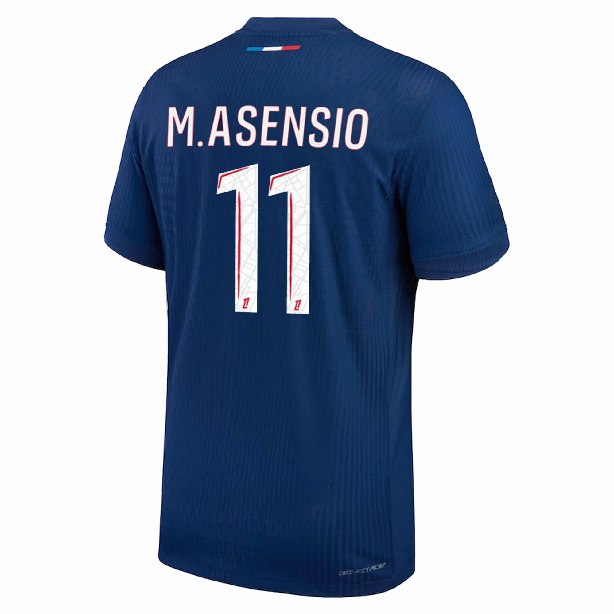 Comfort Performance Nike Paris Saint-Germain Match Authentic Marco Asensio Home Jersey 24/25 (Midnight Navy/White)