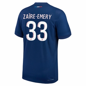 Tactile Surface Weave No Boundaries Nike Paris Saint-Germain Match Authentic Warren Za?re-Emery Home Jersey 24/25 (Midnight Navy/White)