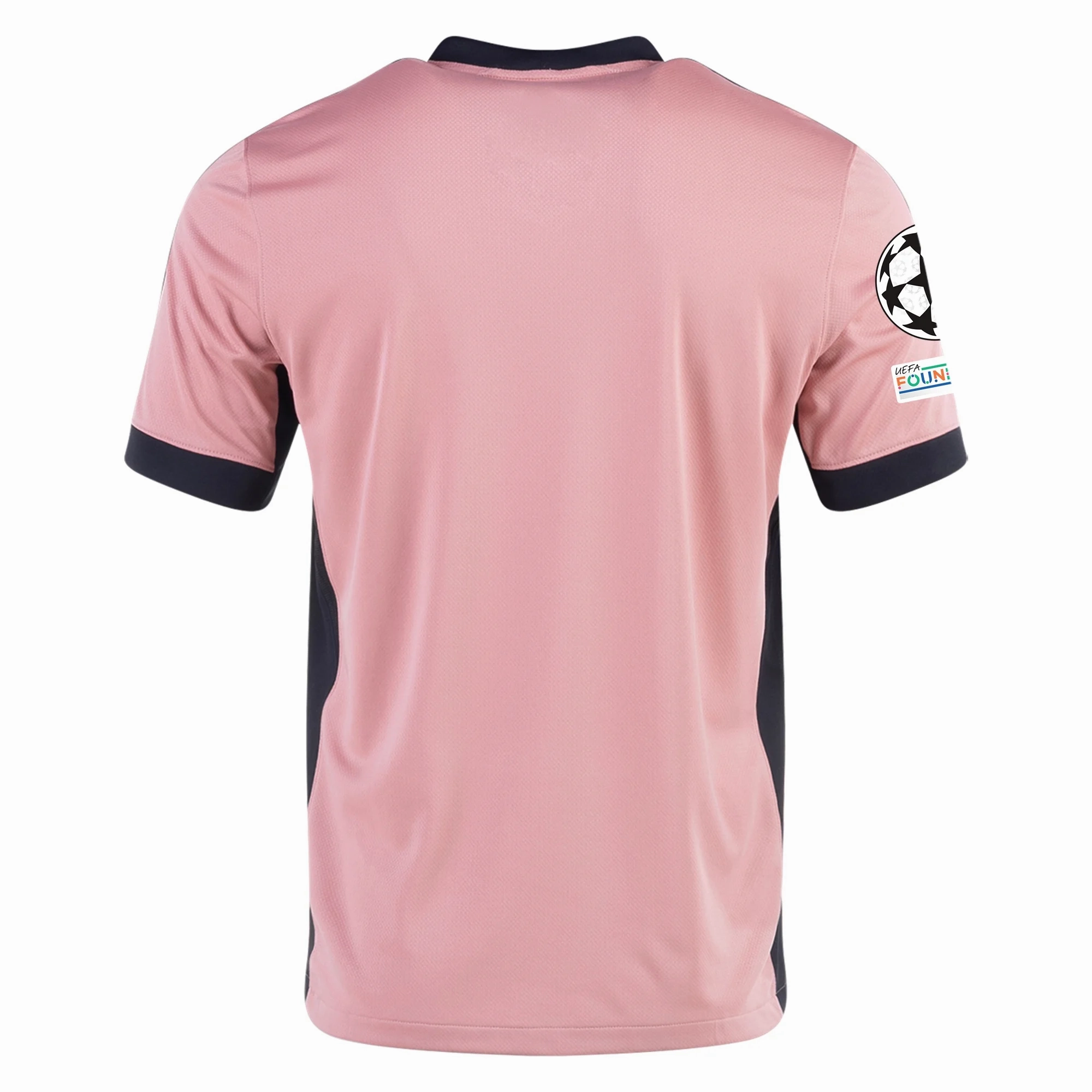 Ribbed collar Nike Paris Saint-Germain Third Jersey w/ Champions League Patches 24/25 (Rust Pink/Black)