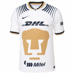 Nike Pumas UNAM Home Jersey 22/23 (White/Obsidian/Gold) Seamless Knit Construction Layered Panel Construction