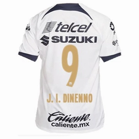 Rush Ready Reinforced Stress Point Stitching Nike Pumas UNAM Juan Dinenno Home Jersey w/ Liga MX Patch 23/24 (White/Obsidian)