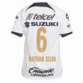 Run Ready Nike Pumas UNAM Nathan Silva Home Jersey w/ Liga MX Patch 23/24 (White/Obsidian)