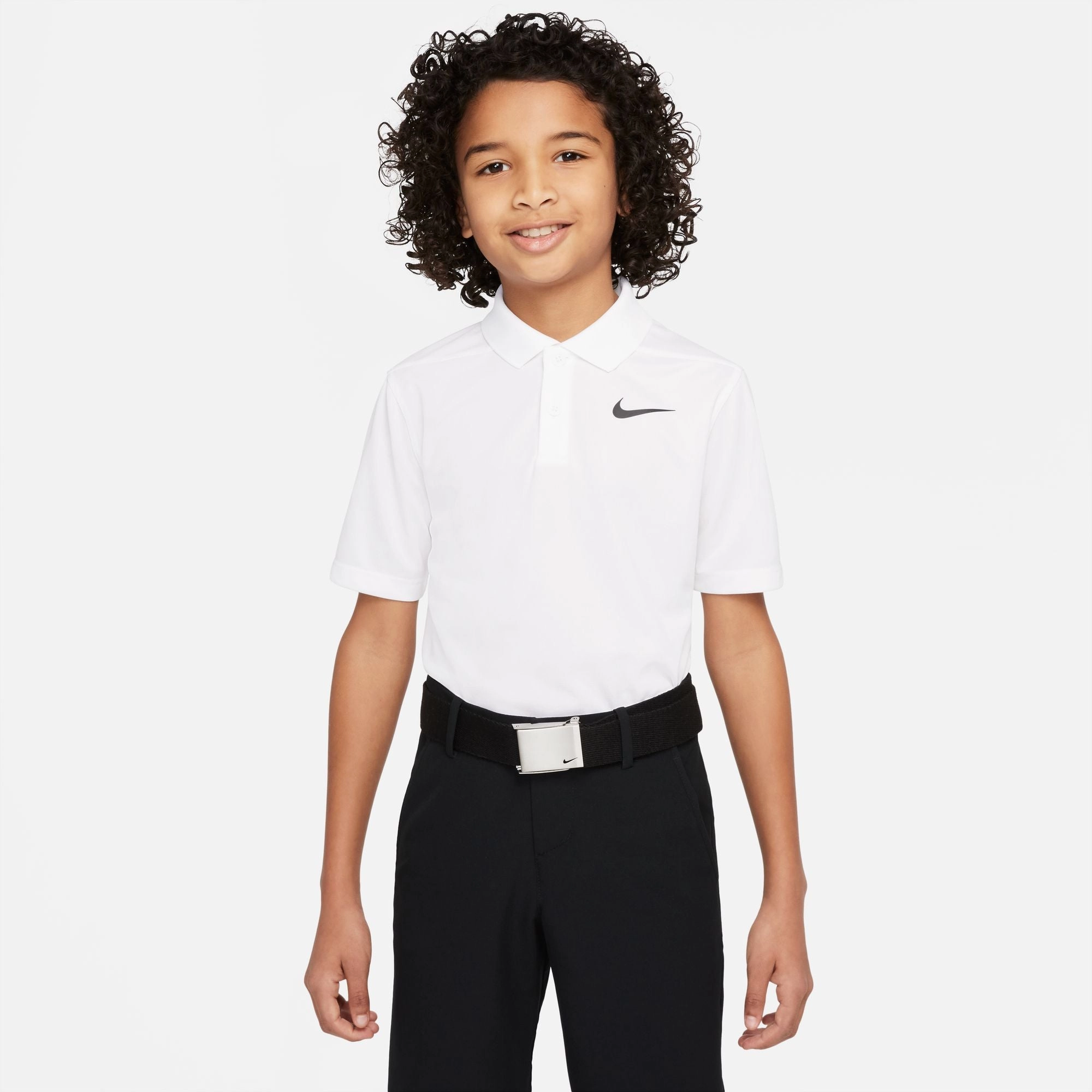 Nike "Dri-FIT Victory Big Kids Polo'" K - White Low Bulk Design Energy Wear