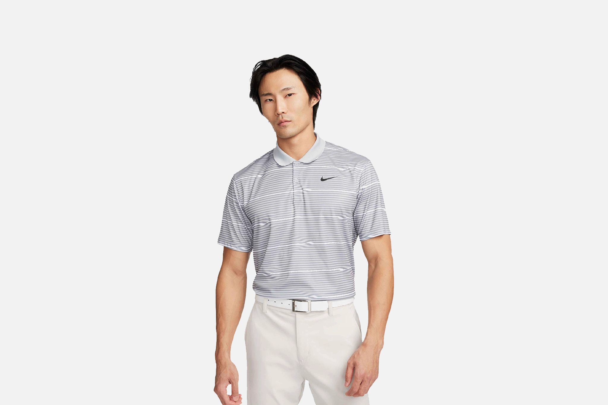 Casual Style Nike "Dri-FIT Victory Ripple Polo" M - Cool Grey