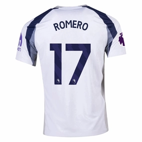 Urban Street Nike Romero Tottenham Hotspurs Home Jersey w/ EPL   No Room For Racism Patch 25/26 (White/Iron/Binary Blue)