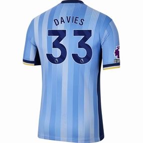 Sporty Look Play Ready Nike Tottenham Ben Davies Away Jersey w/ EPL   No Room For Racism Patches 24/25 (Cobalt Bliss/Binary Blue)