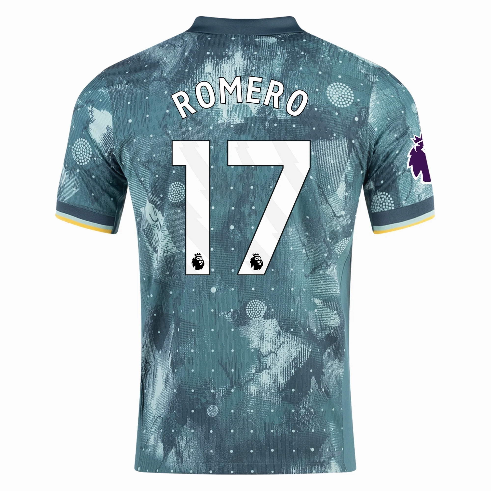 Nike Tottenham Christian Romero Third Jersey w/ EPL Patch 24/25 (Enamel Green/Bicoastal) Quick Adjust Casual Wear