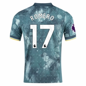 Nike Tottenham Christian Romero Third Jersey w/ EPL Patch 24/25 (Enamel Green/Bicoastal) Quick Adjust Casual Wear