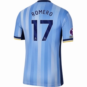 Performance Layer Nike Tottenham Cristian Romero Away Jersey w/ EPL   No Room For Racism Patches 24/25 (Cobalt Bliss/Binary Blue)