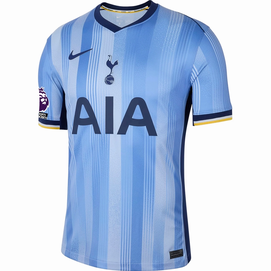 Casual Wear Minimalist Raglan Sleeve Nike Tottenham Dejan Kulusevski Away Jersey w/ EPL   No Room For Racism Patches 24/25 (Cobalt Bliss/Binary Blue)