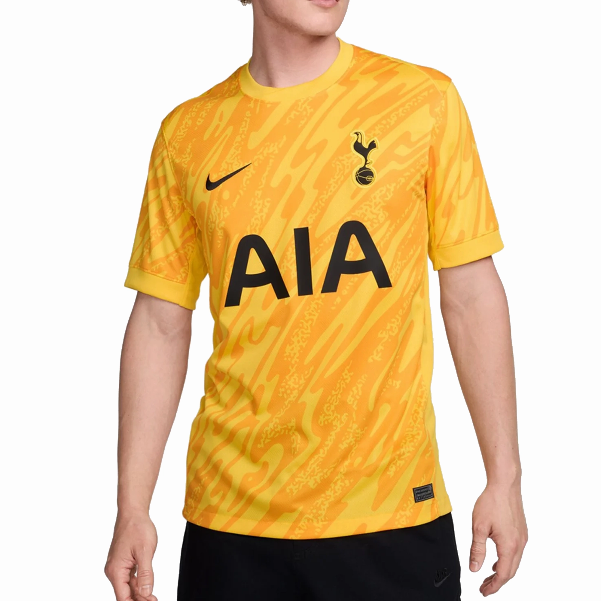 Nike Tottenham Goalkeeper Jersey 24/25 (Yellow) High Stretch Elastic Cuffs Dynamic Ergonomic Fit