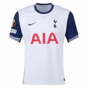 Nike Tottenham Home Jersey w/ Europa League Patches 24/25 (White/Binary Blue) Double Layered Thermal Insulation Eco Friendly Fibers