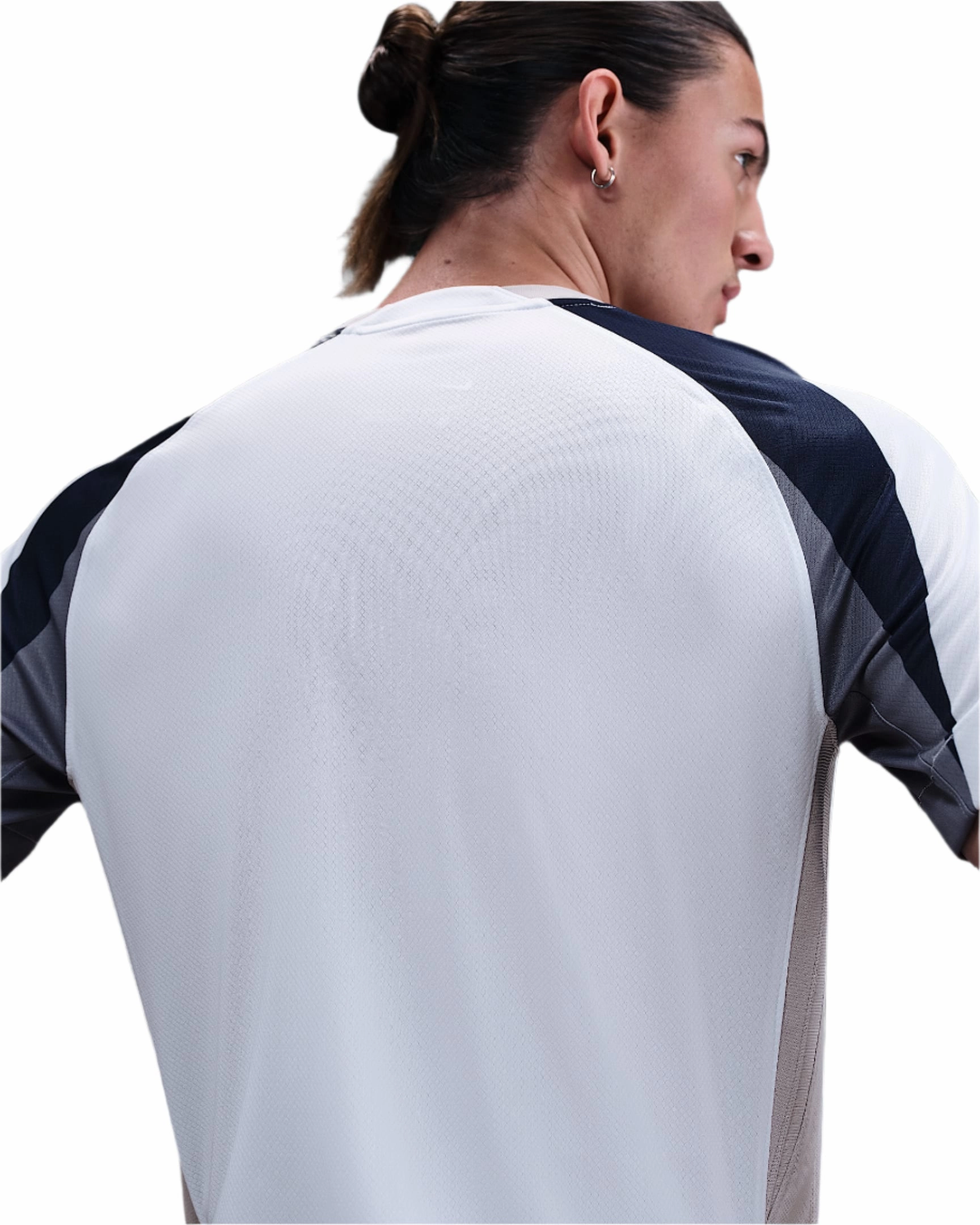 Nike Tottenham Hotspurs Home Jersey w/ EPL   No Room For Racism Patch 25/26 (White/Iron/Binary Blue) Quick Fit Comfort Collar Design