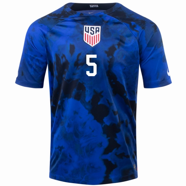 Ultra Fine Zippers Nike United States Antonee Robinson Away Jersey 22/23 (Bright Blue/White)