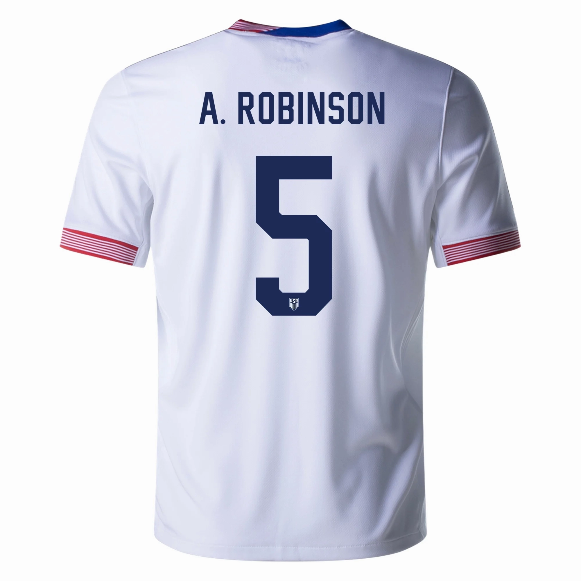 Smooth Zone Paneling Nike United States Antonee Robinson Home Jersey 24/25 (White)