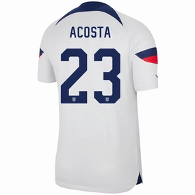 Seamless construction Nike United States Authentic Match Kellyn Acosta Home Jersey 22/23 (White/Loyal Blue)