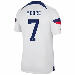 Balanced Motion Active Motion Nike United States Authentic Match Shaq Moore Home Jersey 22/23 (White/Loyal Blue)