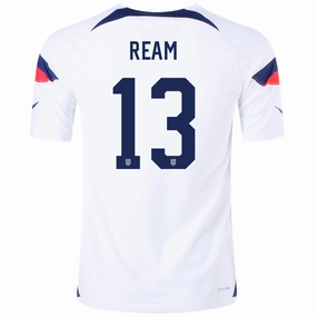 Quick Touch Performance Driven Design Nike United States Authentic Match Tim Ream Home Jersey 22/23 (White/Loyal Blue)
