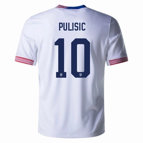 All Purpose Athletic Build Nike United States Christian Pulisic Home Jersey 24/25 (White)