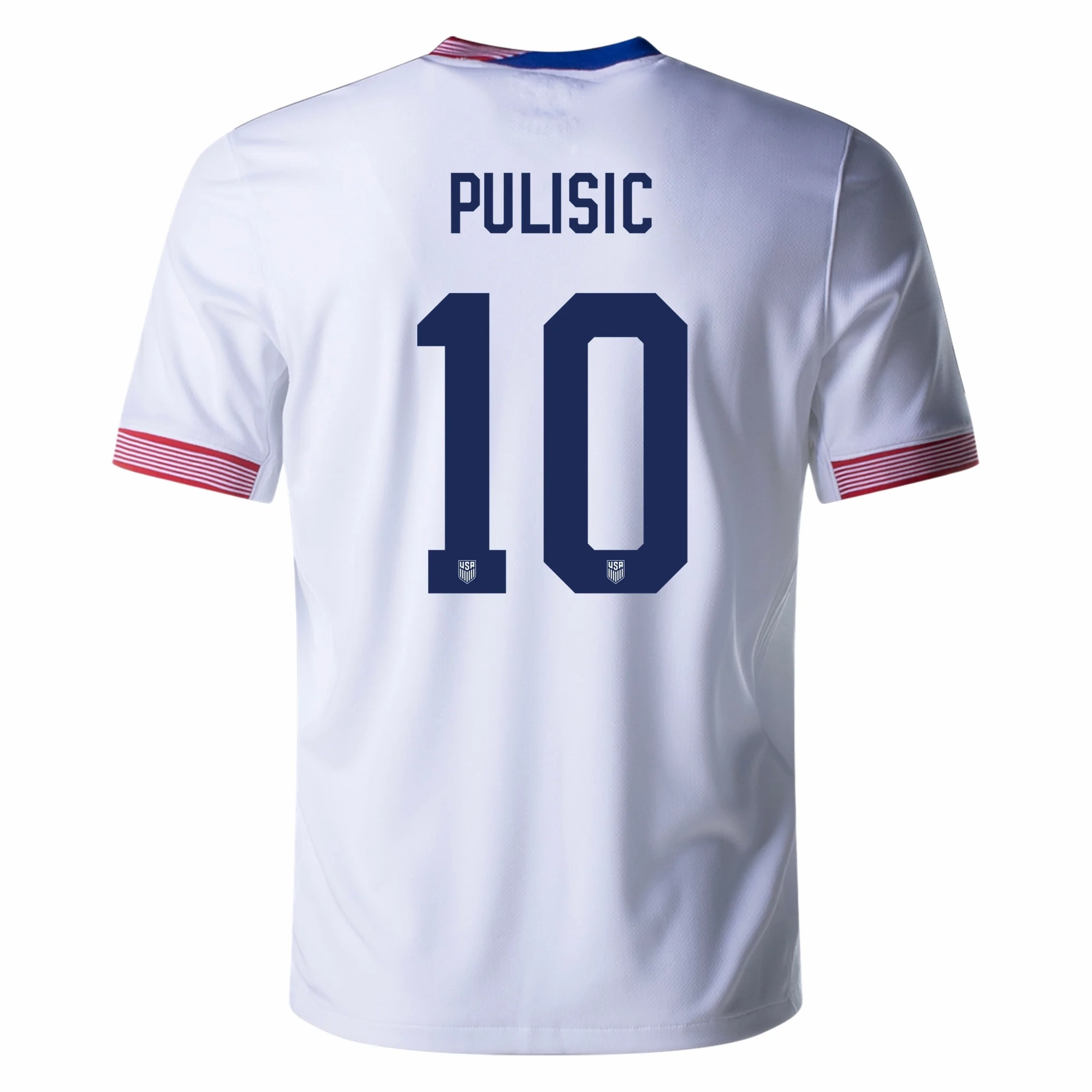 Eco Friendly Recycled Polyester Free Motion Nike United States Christian Pulisic Home Jersey 24/25 (White)