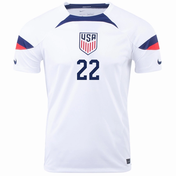 Gym Essentials Nike United States Deandre Yedlin Home Jersey 22/23 (White/Loyal Blue)
