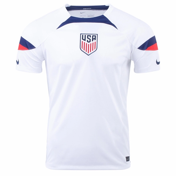 Enhanced Durability Reinforcement Nike United States Home Jersey 22/23 (White/Loyal Blue)