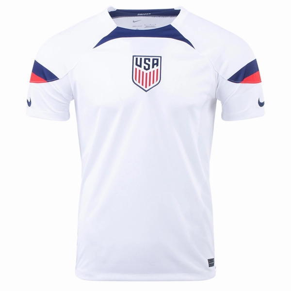 Slub Textured Surface Nike United States Home Jersey 22/23 (White/Loyal Blue)