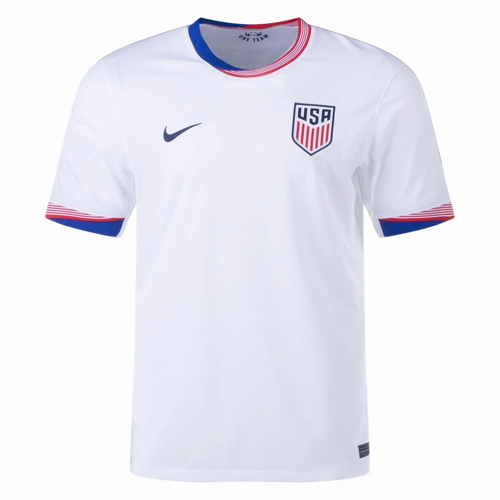 Nike United States Home Jersey 24/25 (White) Smooth Silicone Gripper Four Way Stretch