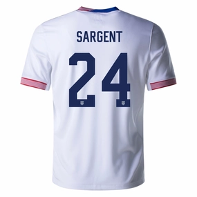 Adaptive Fit System Moisture Wicking Technology Nike United States Josh Sargent Home Jersey 24/25 (White)