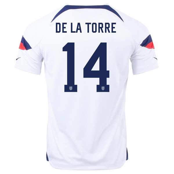 Nike United States Luca De La Torre Home Jersey 22/23 (White/Loyal Blue) Quick Action