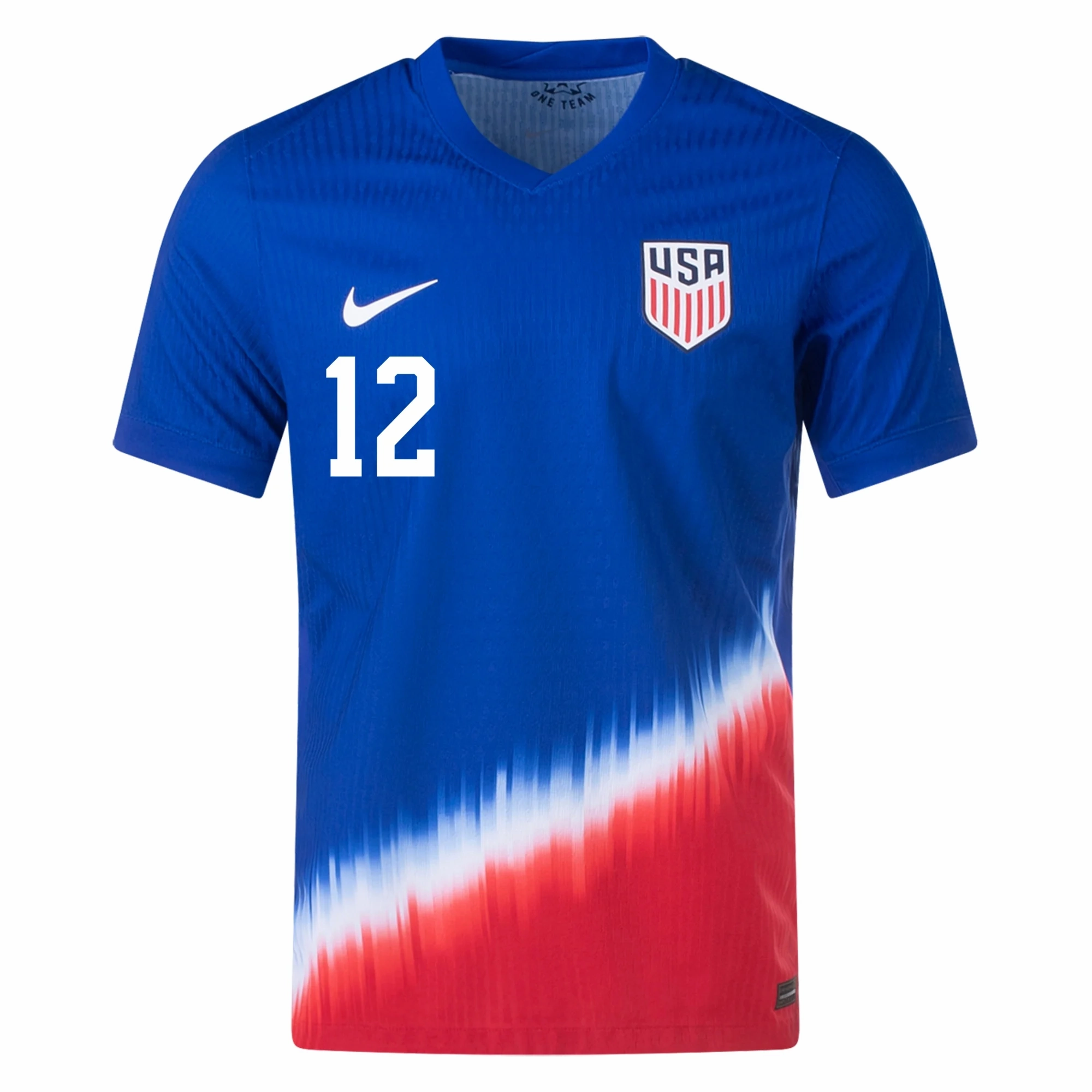 Quick Comfort Adjustable Hem Nike United States Match Authentic Miles Robinson Away Jersey 24/25 (Old Royal/Sport Red/White)