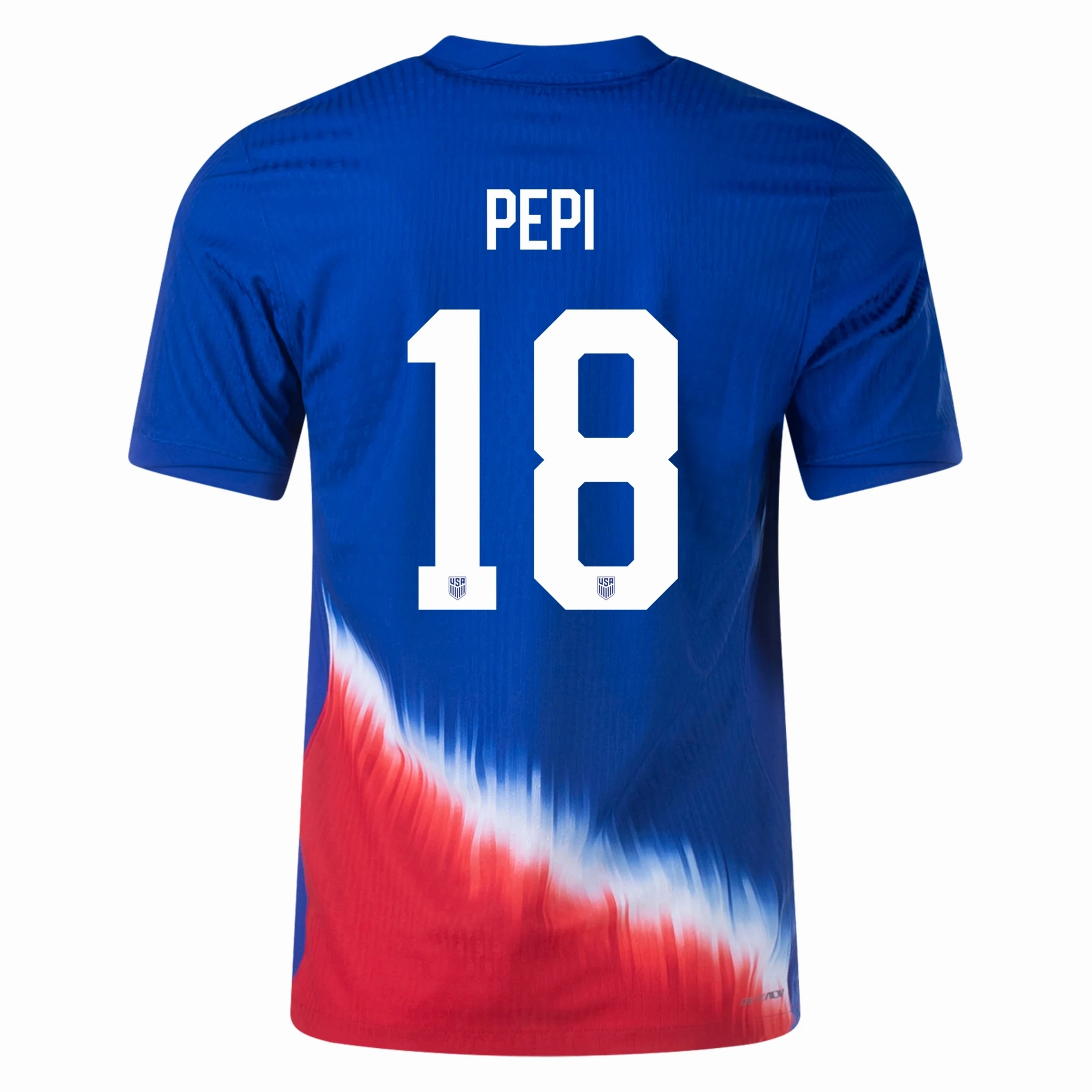 Training Wear Nike United States Match Authentic Ricardo Pepi Away Jersey 24/25 (Old Royal/Sport Red/White)