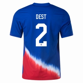 Sport Apparel Nike United States Match Authentic Sergi?o Dest Away Jersey 24/25 (Old Royal/Sport Red/White)