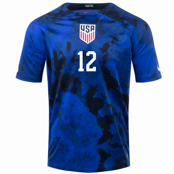 Odor Resistant Coating Nike United States Miles Robinson Away Jersey 22/23 (Bright Blue/White)