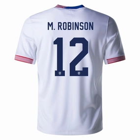 Nike United States Miles Robinson Home Jersey 24/25 (White) Compact Storage Packability