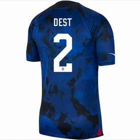 Airflow Optimized Weekend League Nike United States Sergino Dest Authentic Match Away Jersey 22/23 (Bright Blue/White)