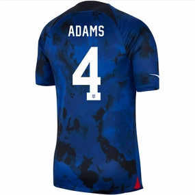 Sport Ready Gear No Pressure Nike United States Tyler Adams Authentic Match Away Jersey 22/23 (Bright Blue/White)