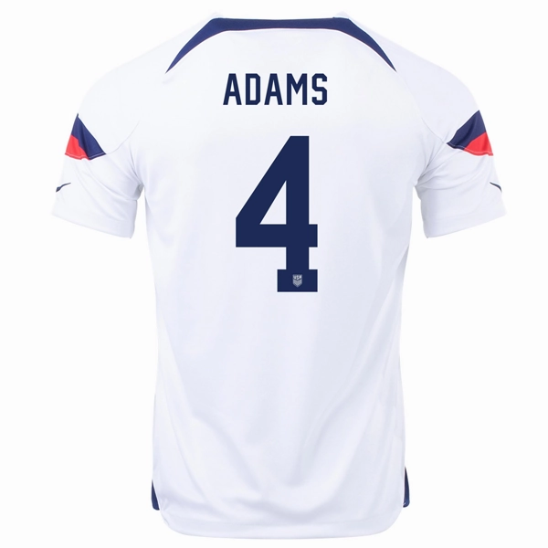 Run Ready Comfortable Layers Nike United States Tyler Adams Home Jersey 22/23 (White/Loyal Blue)