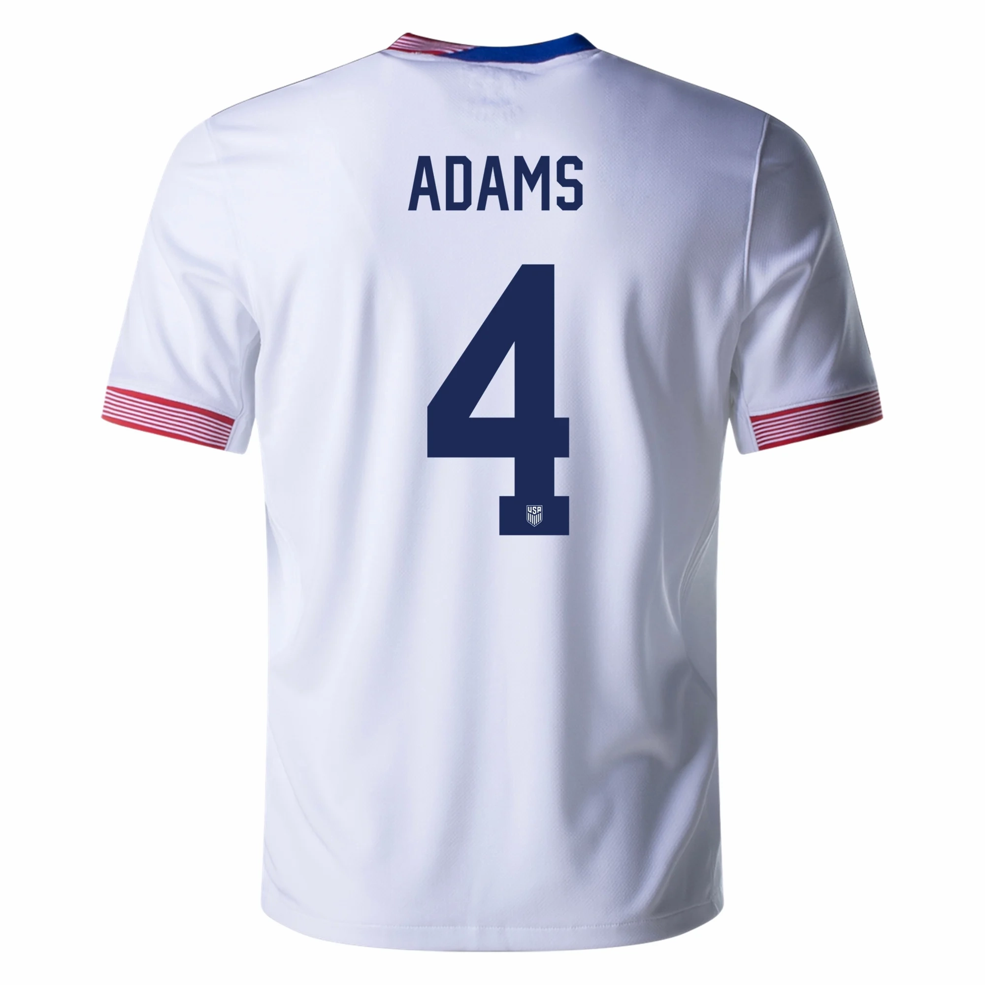 Non Restrictive Tailoring Nike United States Tyler Adams Home Jersey 24/25 (White)